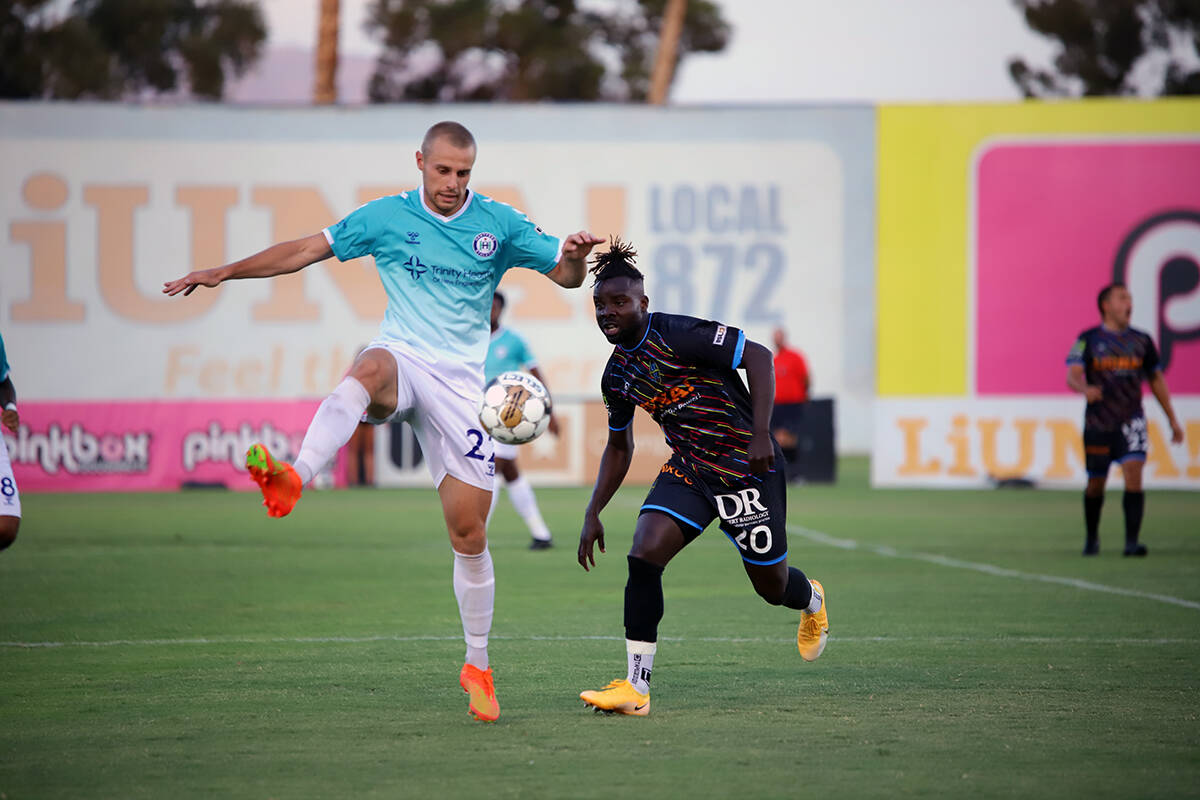 Las Vegas Lights FC perdió 2-0 ante Hartford Athletic en un cotejo cuyo intermedio contó con ...