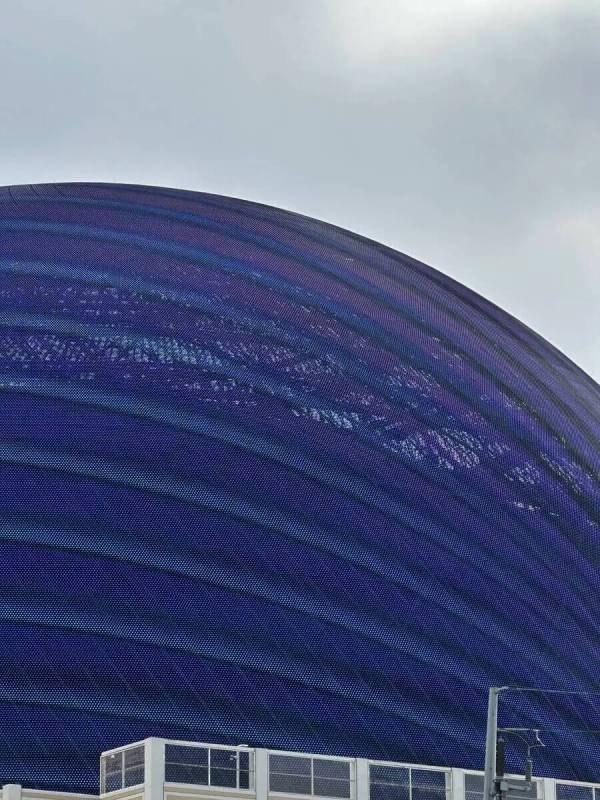 Exterior de la MSG Sphere en la mañana del 26 de diciembre de 2023. (Sean Hemmersmeier/Las Veg ...