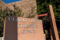La oficina forense del Condado Clark en Las Vegas. (Benjamin Hager/Las Vegas Review-Journal) @b ...