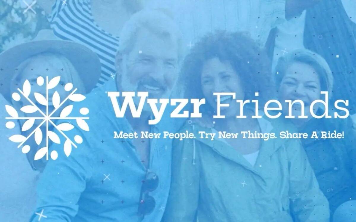 Esta captura de pantalla de video muestra un anuncio de Wyzr Friends, que planea lanzar su app ...
