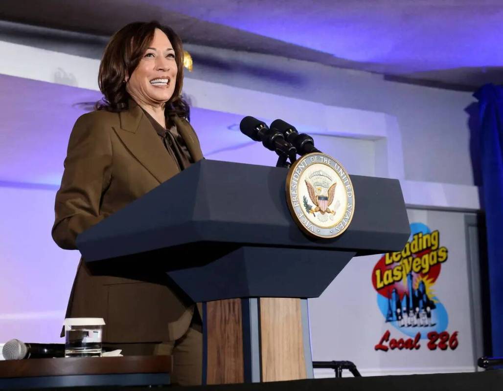 La vicepresidenta Kamala Harris se dirige a los miembros e invitados del Sindicato de la Culina ...