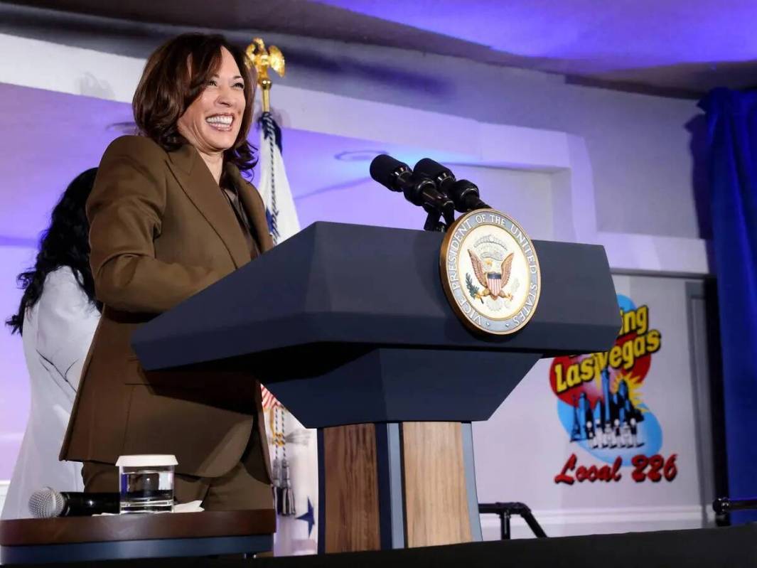 La vicepresidenta Kamala Harris se dirige a los miembros e invitados del Sindicato de la Culina ...