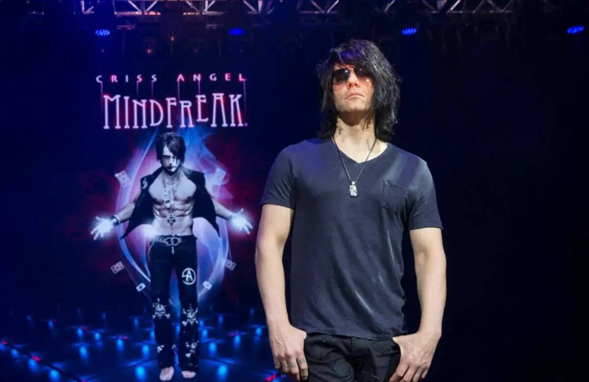 Criss Angel es visto en el Planet Hollywood Resort en diciembre de 2018 en Las Vegas. (Las Vega ...