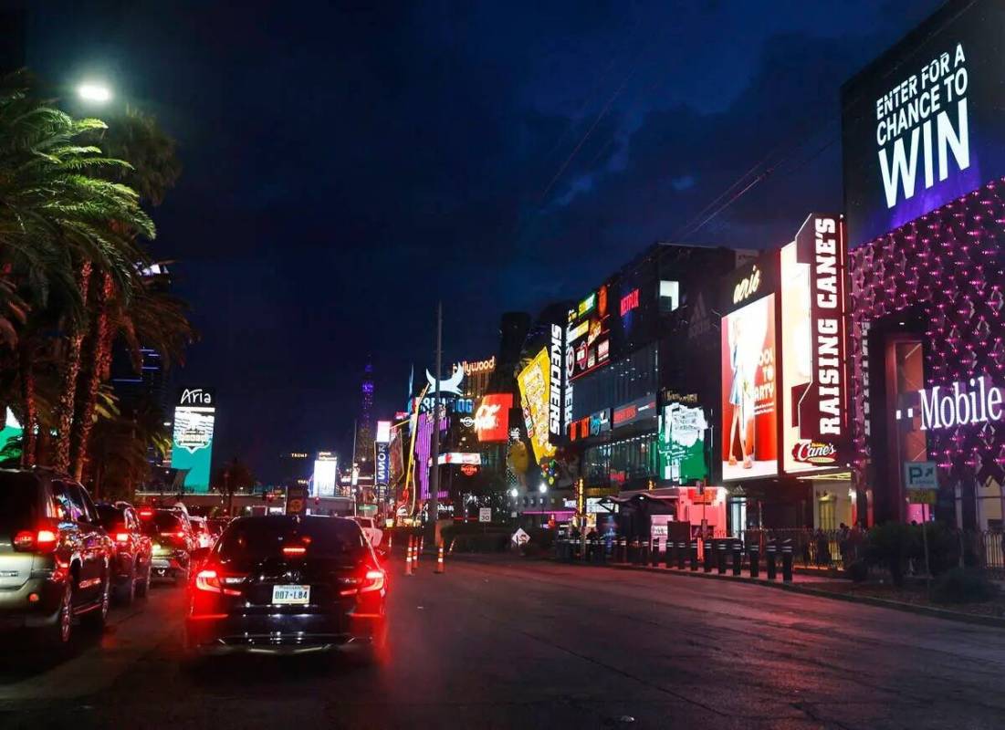 Las Vegas Boulevard se ve en el Strip, el miércoles 7 de junio de 2023, en Las Vegas. (Chitose ...