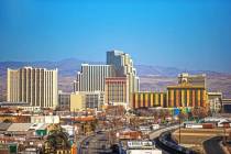 El horizonte del centro de Reno el martes 19 de enero de 2021. (Las Vegas Review-Journal)