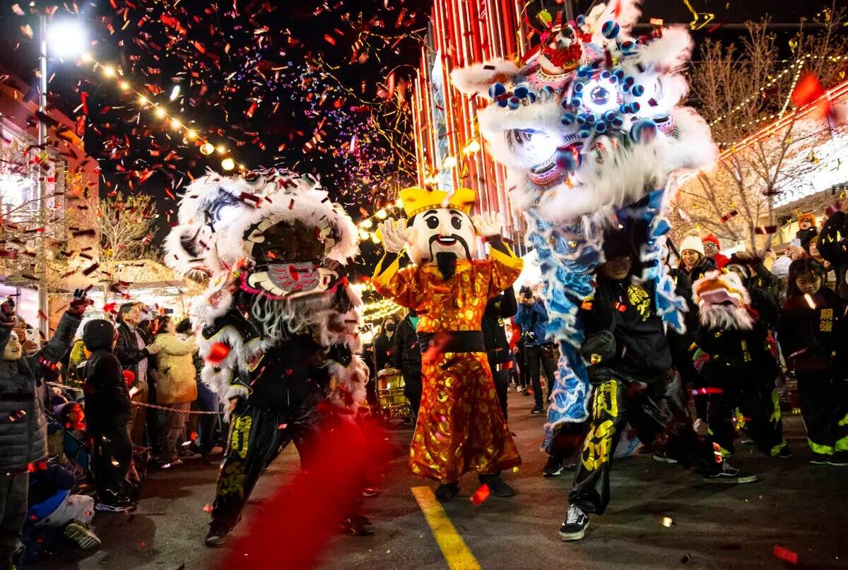 Desfile del Año Nuevo Lunar en Downtown Summerlin el domingo 22 de enero de 2023, en Summerlin ...