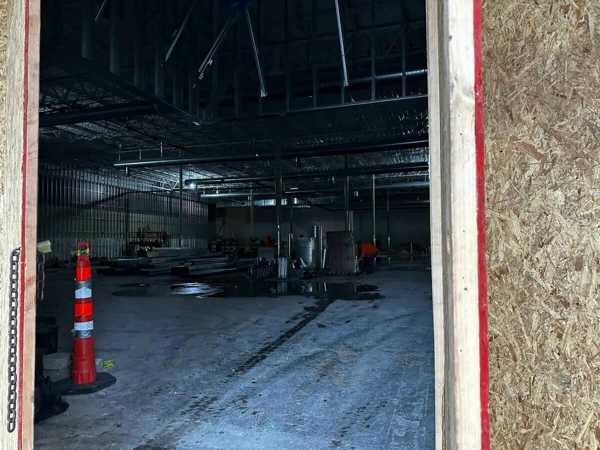 El interior del futuro local de H Mart en Las Vegas, el lunes 5 de febrero de 2024. (Sean Hemme ...