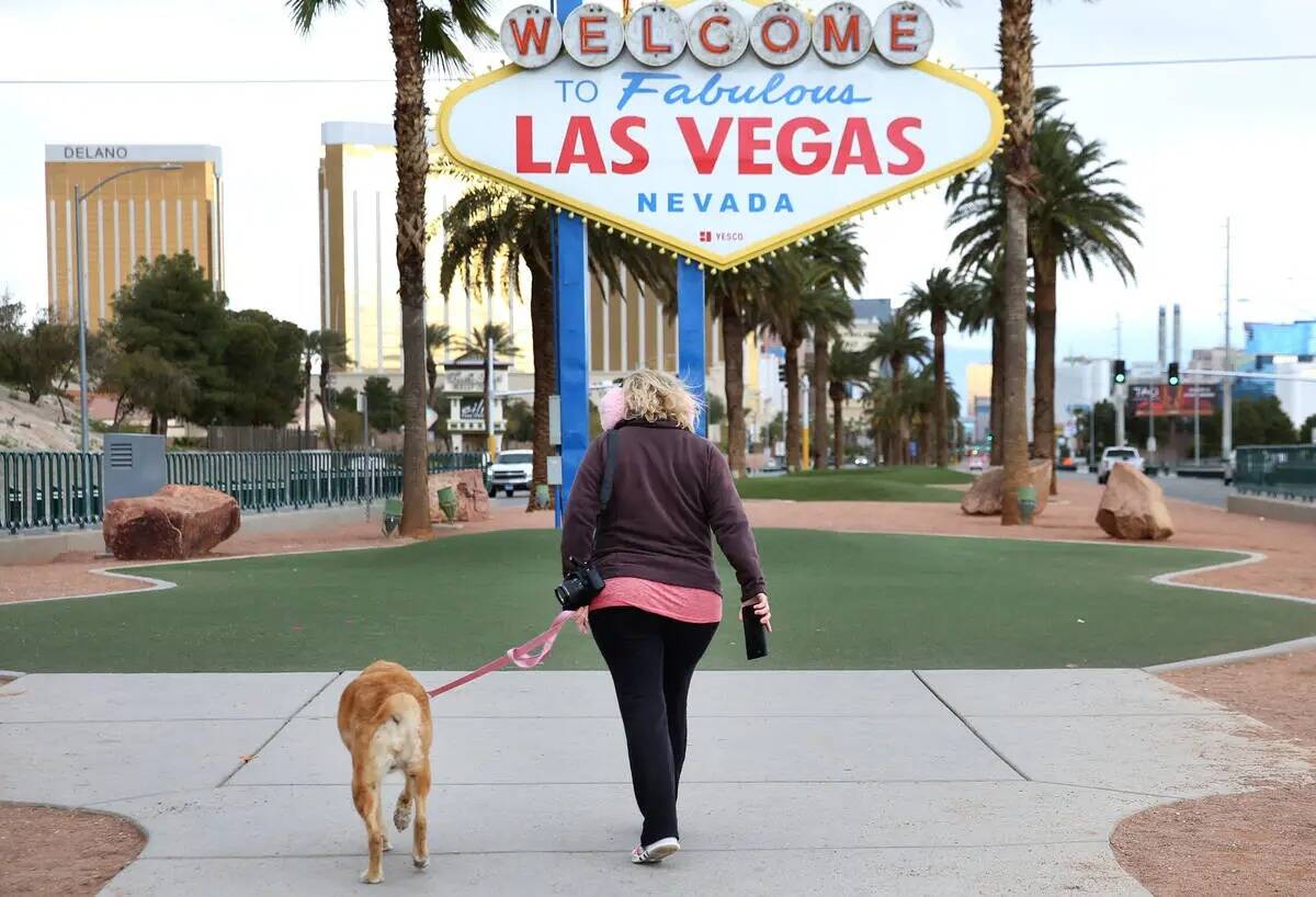 Otra empresa californiana se traslada a Las Vegas. En la imagen, el letrero "Welcome to Fabulou ...