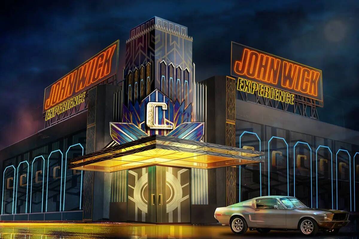 Representación digital de la John Wick Experience, que abrirá sus puertas en 2024 en Area15, ...