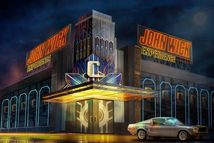 Representación digital de la John Wick Experience, que abrirá sus puertas en 2024 en Area15, ...