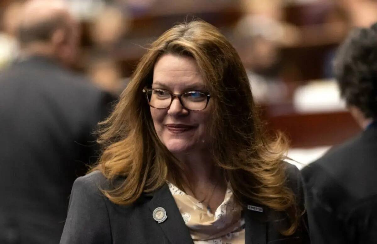 La asambleísta Michelle Gorelow, demócrata de Las Vegas, durante el primer día de la Legisla ...