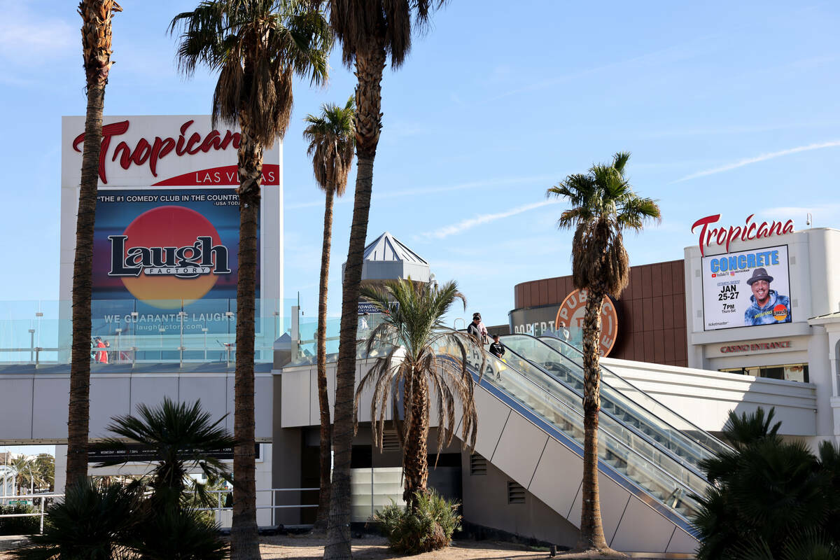 El Tropicana se muestra en el Strip de Las Vegas el lunes 29 de enero de 2024. (K.M. Cannon/Las ...