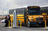 Cansada de los gases del diésel, madre de LV aboga por autobuses escolares eléctricos