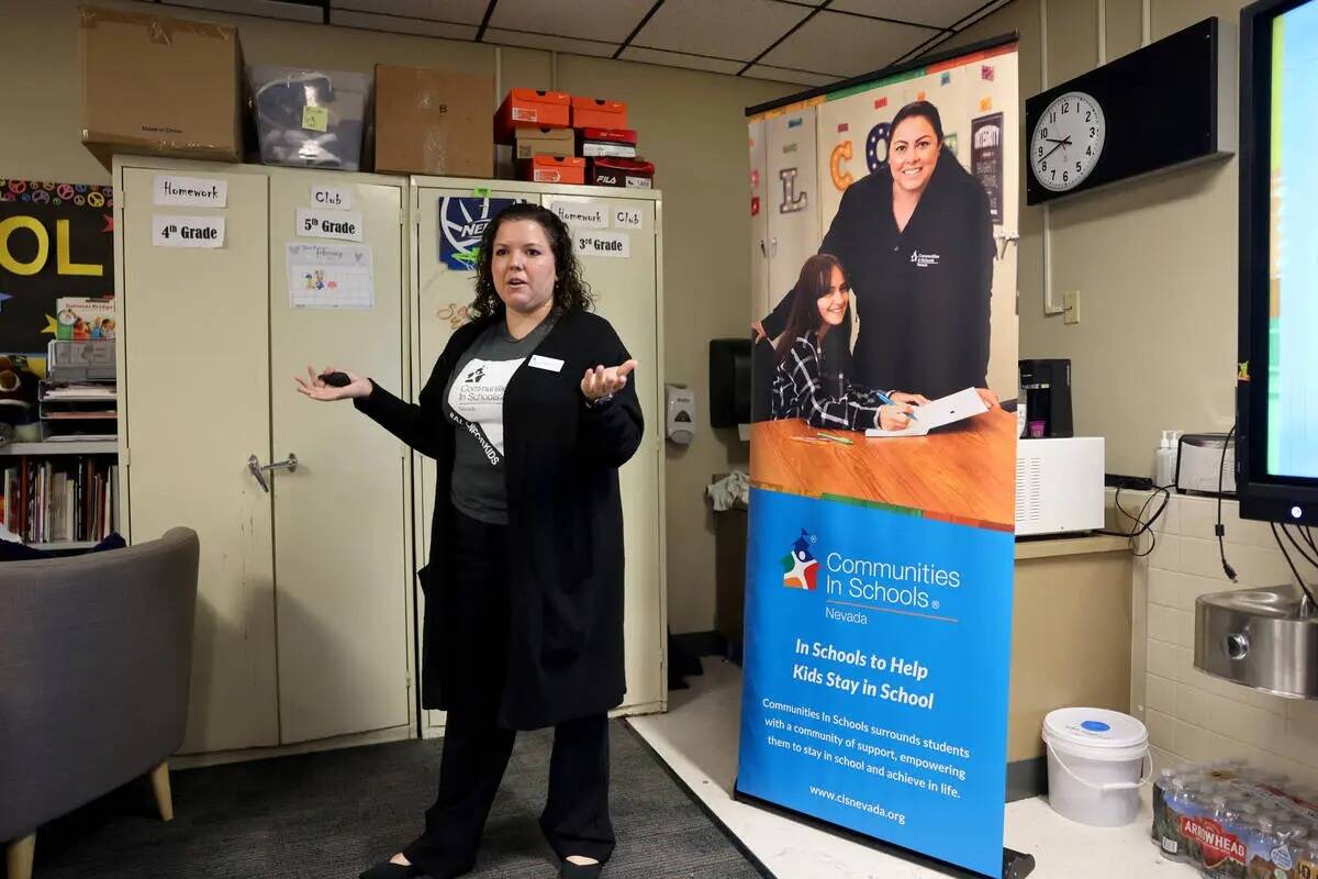 Debbie Palacios, directora ejecutiva de Communities In Schools of Southern Nevada, habla de su ...