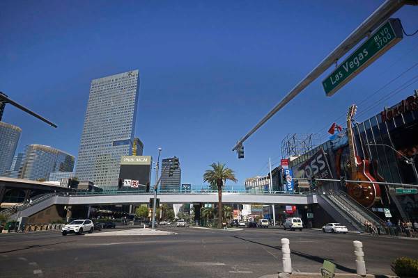 Vista de la intersección de Las Vegas Boulevard y Park Avenue, el miércoles 21 de septiembre ...
