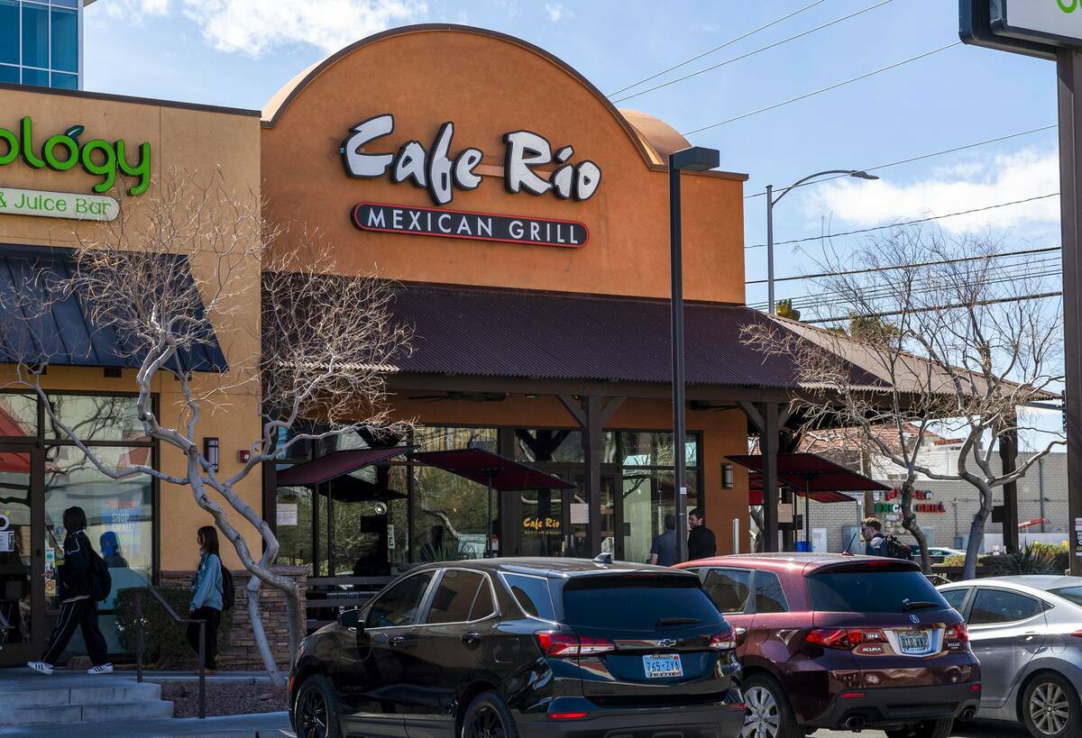 El restaurante Café Río en Maryland Parkway en esta foto del miércoles 6 de marzo de 2024, e ...