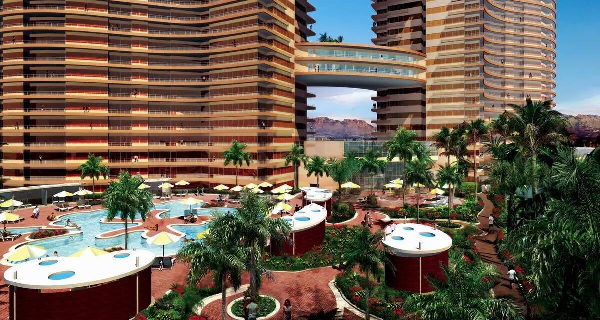 Representación de Pinnacle Las Vegas, obra de YWS Architects. (Archivo de Las Vegas Review-Jou ...