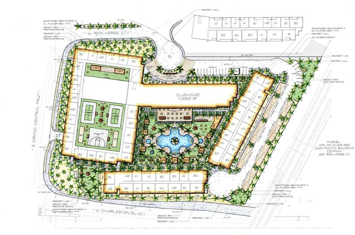 Plano paisajístico del proyecto de apartamentos de uso mixto Ilumina Midtown, que pudiera desa ...