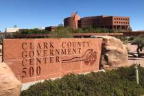 El Centro de Gobierno del Condado Clark en Las Vegas. (Las Vegas Review-Journal)