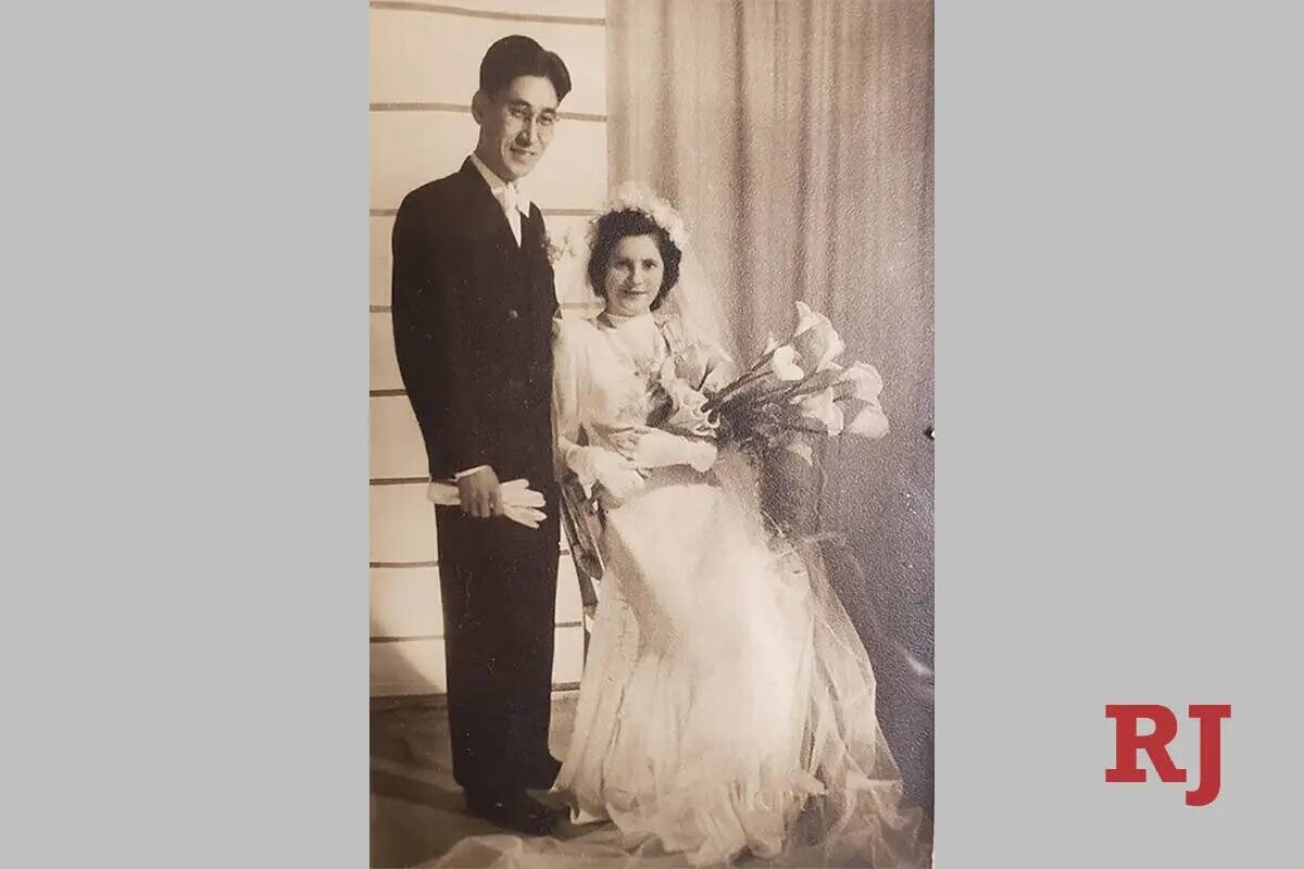 Roy Hashimura y su esposa Anna Becker en 1949 (Foto cortesía de Lisa Lee, hija de Roy Hashimura)