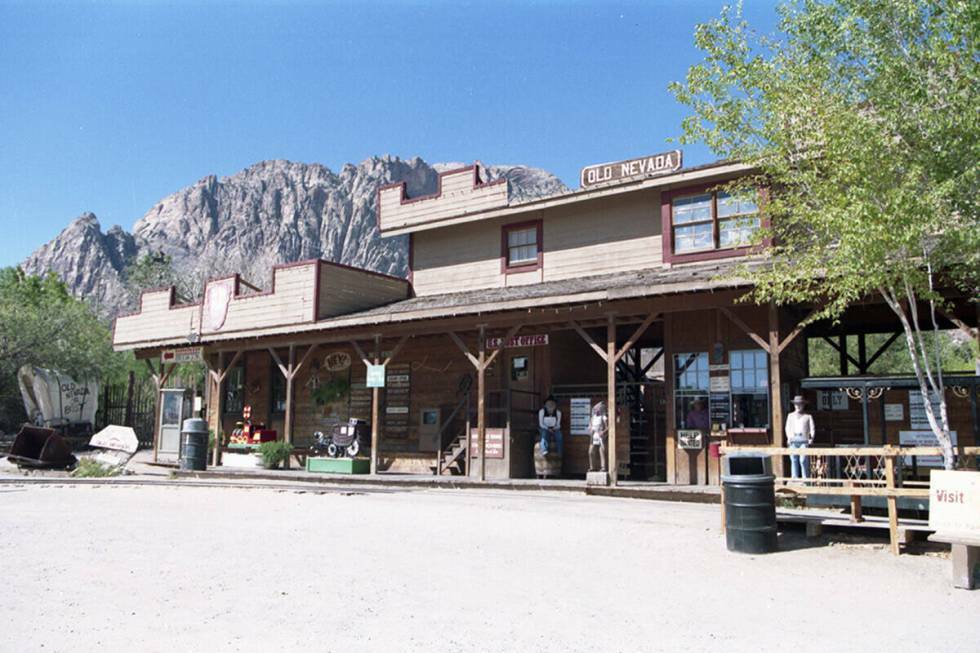 El Old Nevada Mining Town en Bonnie Springs/Old Nevada en agosto de 1997. La fundadora Bonnie L ...