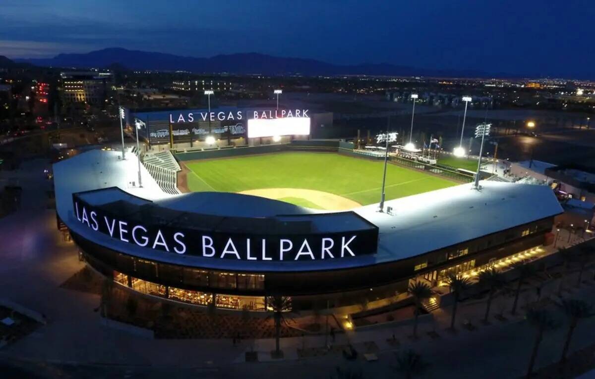 El Las Vegas Ballpark en Downtown Summerlin, sede del equipo de béisbol triple A Las Vegas Avi ...