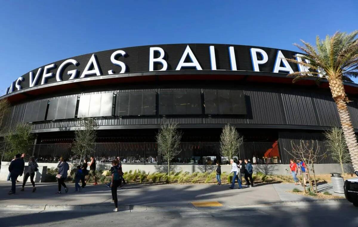 El Las Vegas Ballpark en Downtown Summerlin, sede del equipo de béisbol triple A Las Vegas Avi ...