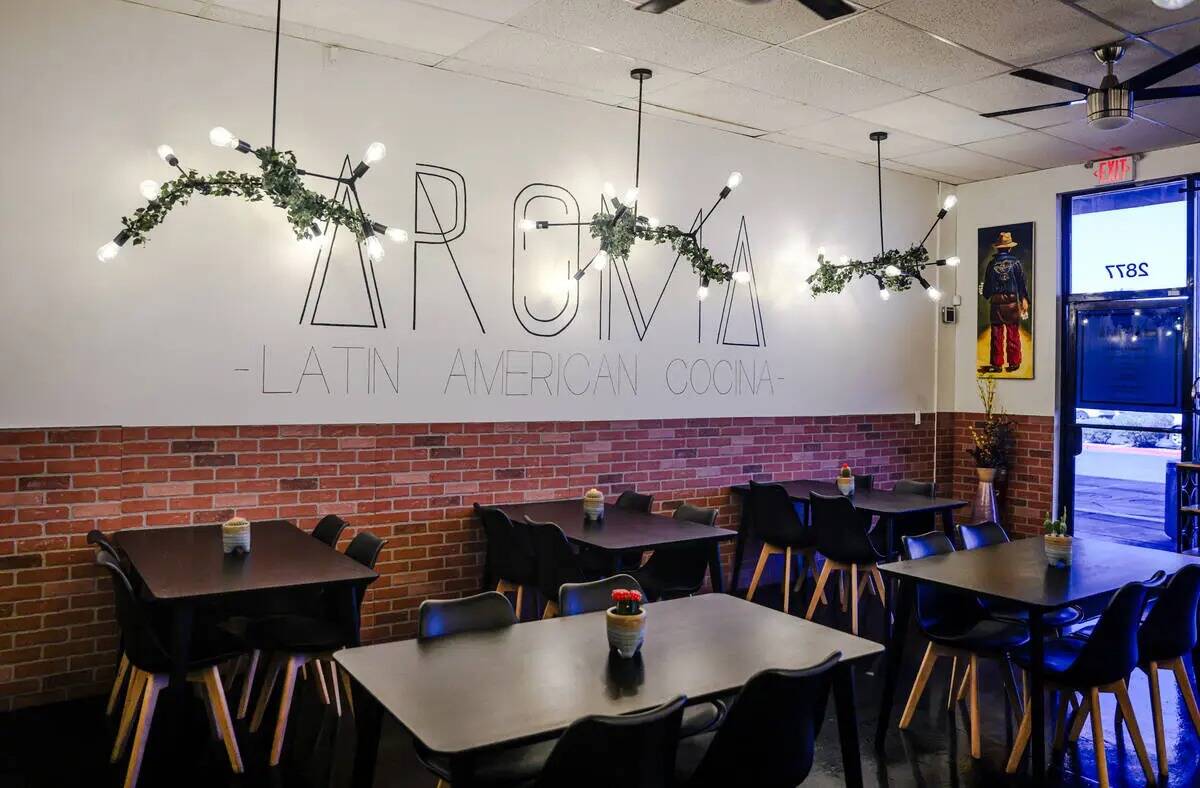 Aroma Latin American Cocina, en Henderson, miércoles 3 de abril de 2024. El chef y dueño Stev ...