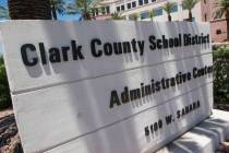 Edificio administrativo del Distrito Escolar del Condado Clark. (Las Vegas Review-Journal)