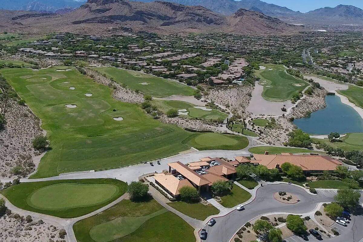 Foto aérea de la casa club del campo de golf Bear's Best Las Vegas. (Michael Quine/Las Vegas R ...