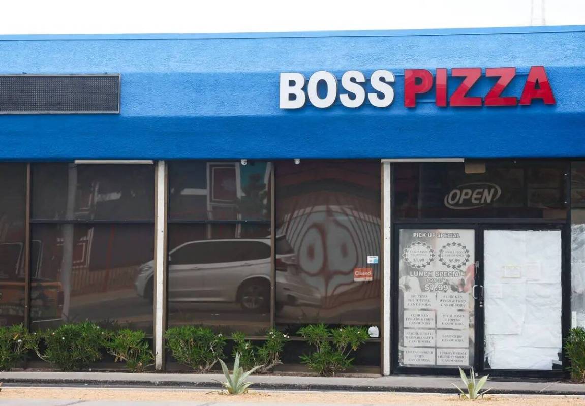 Boss Pizza en Las Vegas, el jueves 18 de abril de 2024. (Rachel Aston/Las Vegas Review-Journal)