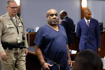 Duane Davis, acusado de orquestar el asesinato en 1996 del icono del hip-hop Tupac Shakur, en e ...