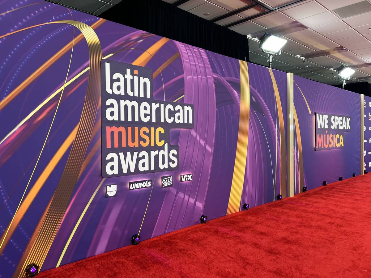 Alfombra roja de los premios Latin American Music Awards dentro del MGM Grand en Las Vegas el 2 ...