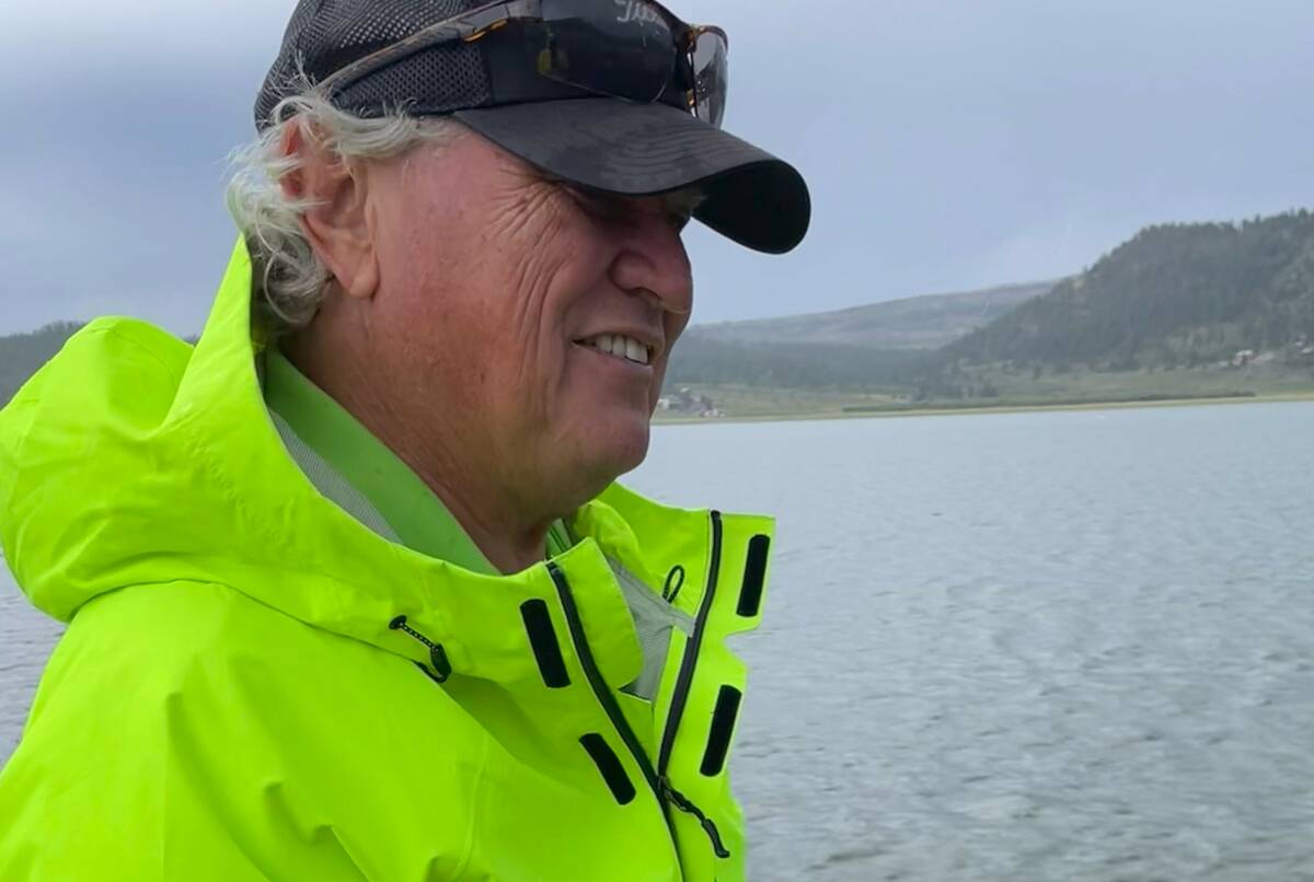 Joseph Houston II en el lago Panguitch en Utah en 2022. (Austin Schneider)
