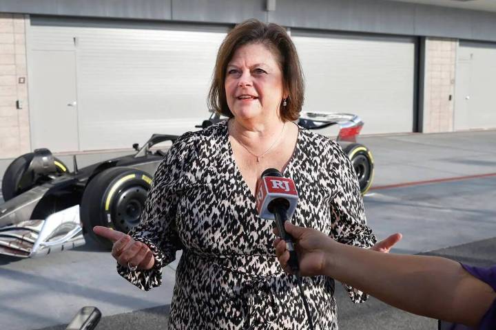 La directora de operaciones del Grand Prix de Las Vegas, Betsy Fretwell, habla sobre la opción ...