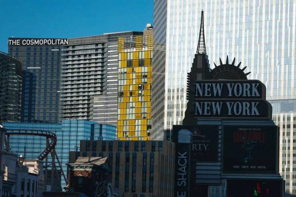 El Cosmopolitan y New York New York, ambos propiedad de MGM, el jueves 9 de noviembre de 2023, ...