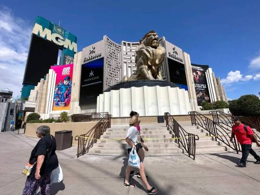 El MGM Grand en Las Vegas el martes 12 de septiembre de 2023. (K.M. Cannon/Las Vegas Review-Jou ...