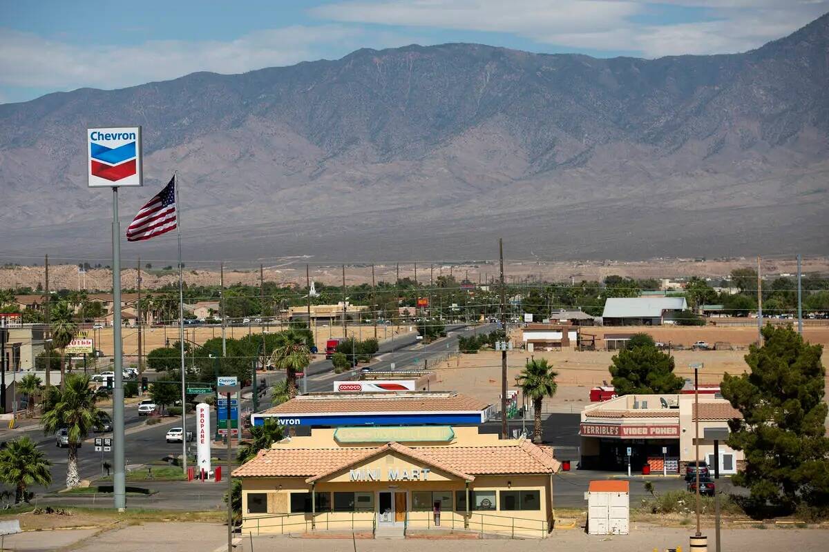 Una vista de Mesquite, una ciudad en el noreste del Condado Clark, Nevada, el miércoles 2 de j ...