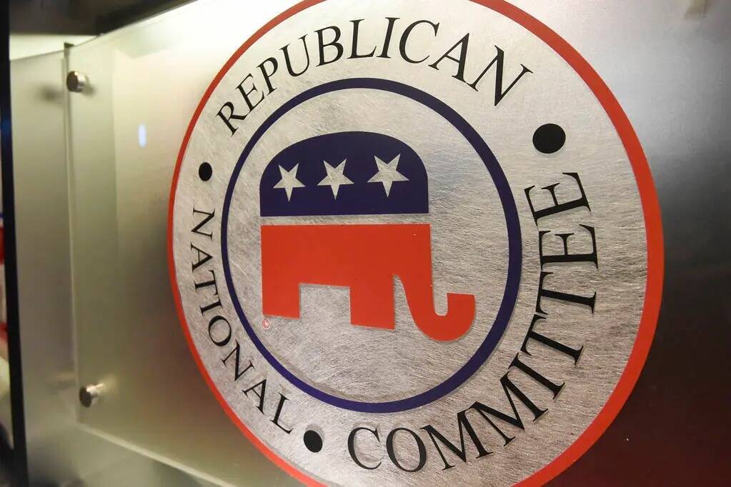 ARCHIVO - Logotipo del Comité Nacional Republicano. (AP Photo/Rainier Ehrhardt, Archivo)