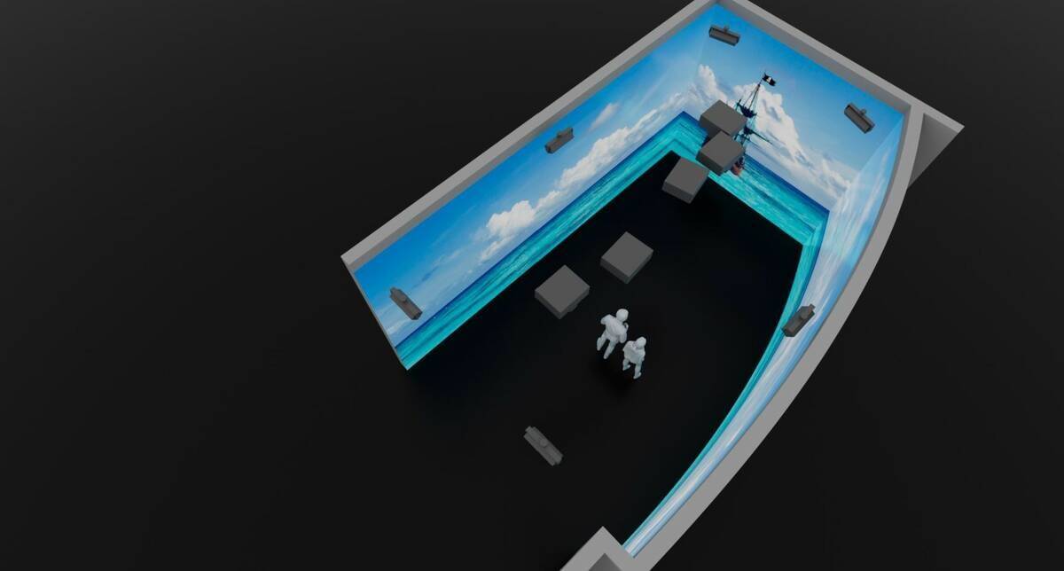 Representación de Dreambox 360, la atracción de proyección que abrirá sus puertas este vera ...