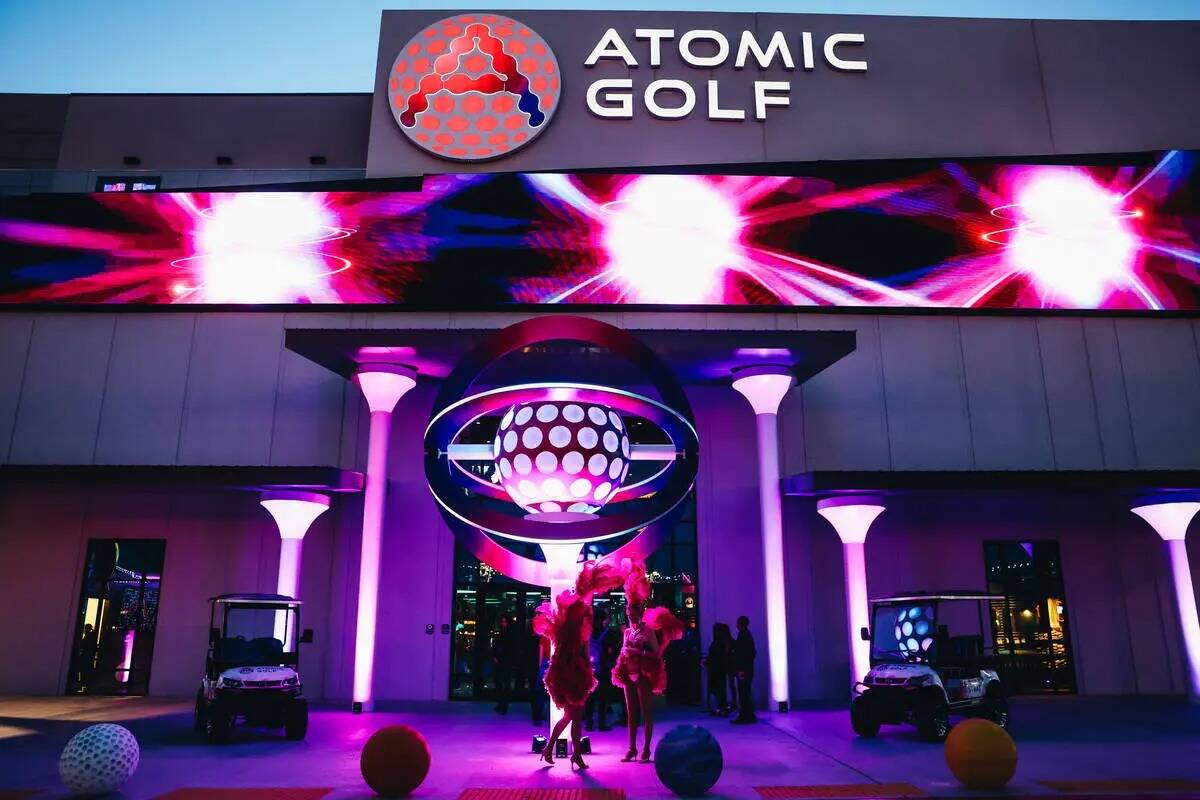 Atomic Golf el miércoles 20 de marzo de 2024, en Las Vegas. (Madeline Carter/Las Vegas Review- ...