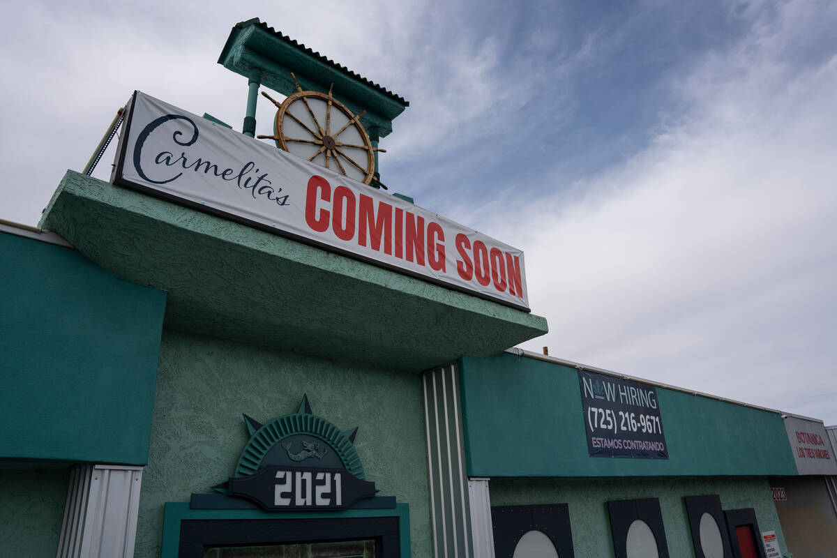 Carmelita's Mar y Tierra, un nuevo restaurante ubicado en 2021 E. Charleston Blvd el 3 de junio ...