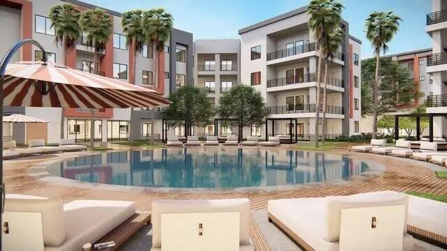 Vista de la piscina del Otonomus Hotel. Se espera que el complejo hotelero y de apartamentos de ...