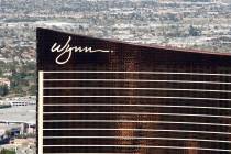 Wynn Las Vegas desde el dirigible de M Resort, el miércoles 18 de marzo de 2009. (Duane Prokop ...