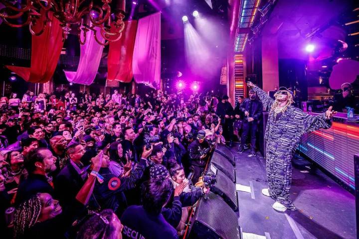 Lil Wayne se presenta en Shaq's Fun House en XS Nightclub en Las Vegas el viernes 9 de febrero ...
