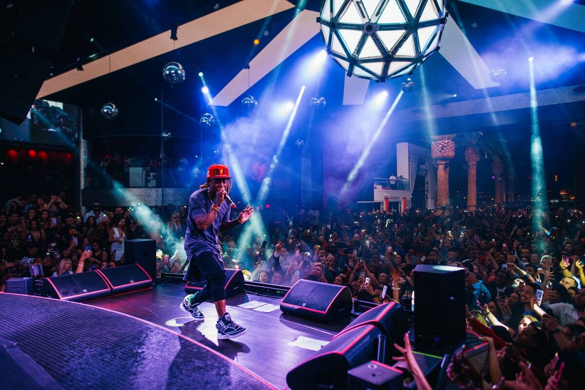 Lil Wayne en Drai's Nightclub (Woody Hugh/Tony Tran Photography)