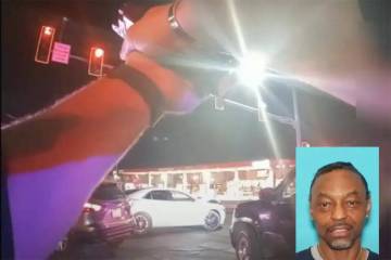 El video de la cámara corporal del Departamento de Policía de North Las Vegas muestra a vario ...