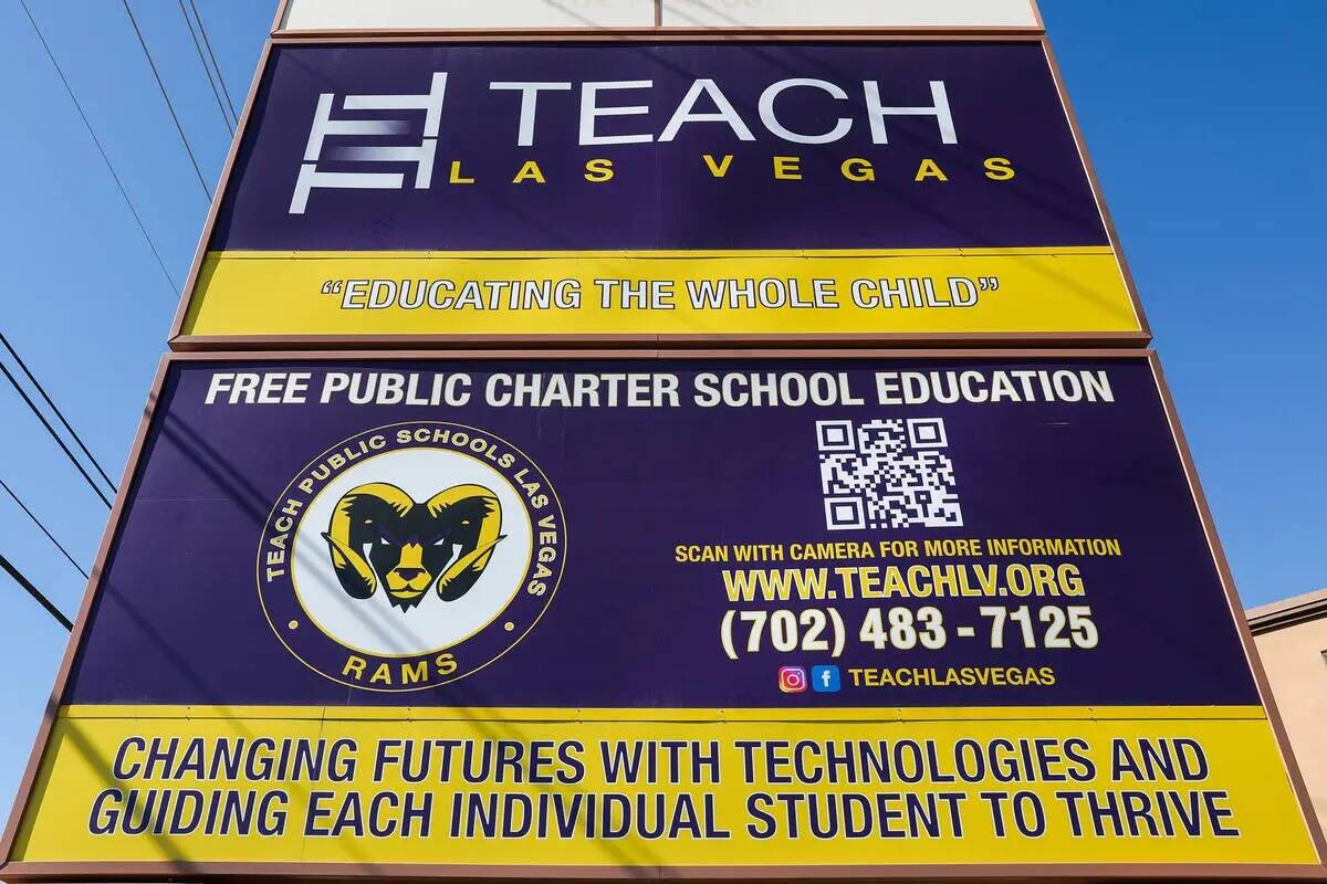 TEACH Las Vegas Charter School el domingo 8 de octubre de 2023 en Las Vegas. (Daniel Pearson/La ...