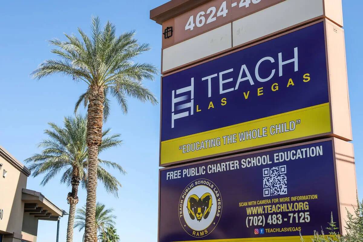 TEACH Las Vegas Charter School el domingo 8 de octubre de 2023 en Las Vegas. (Daniel Pearson/La ...