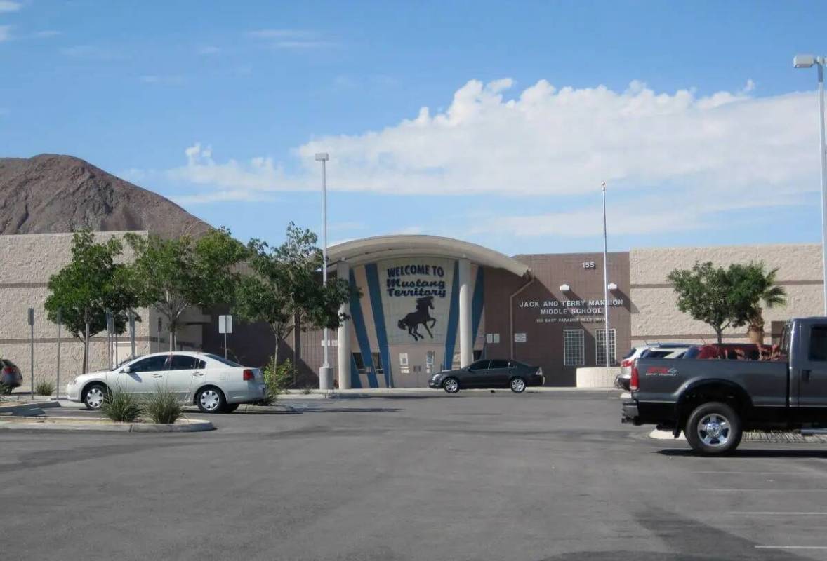 Mannion Middle School en Henderson. (Carri Greer/Las Vegas Review-Journal)